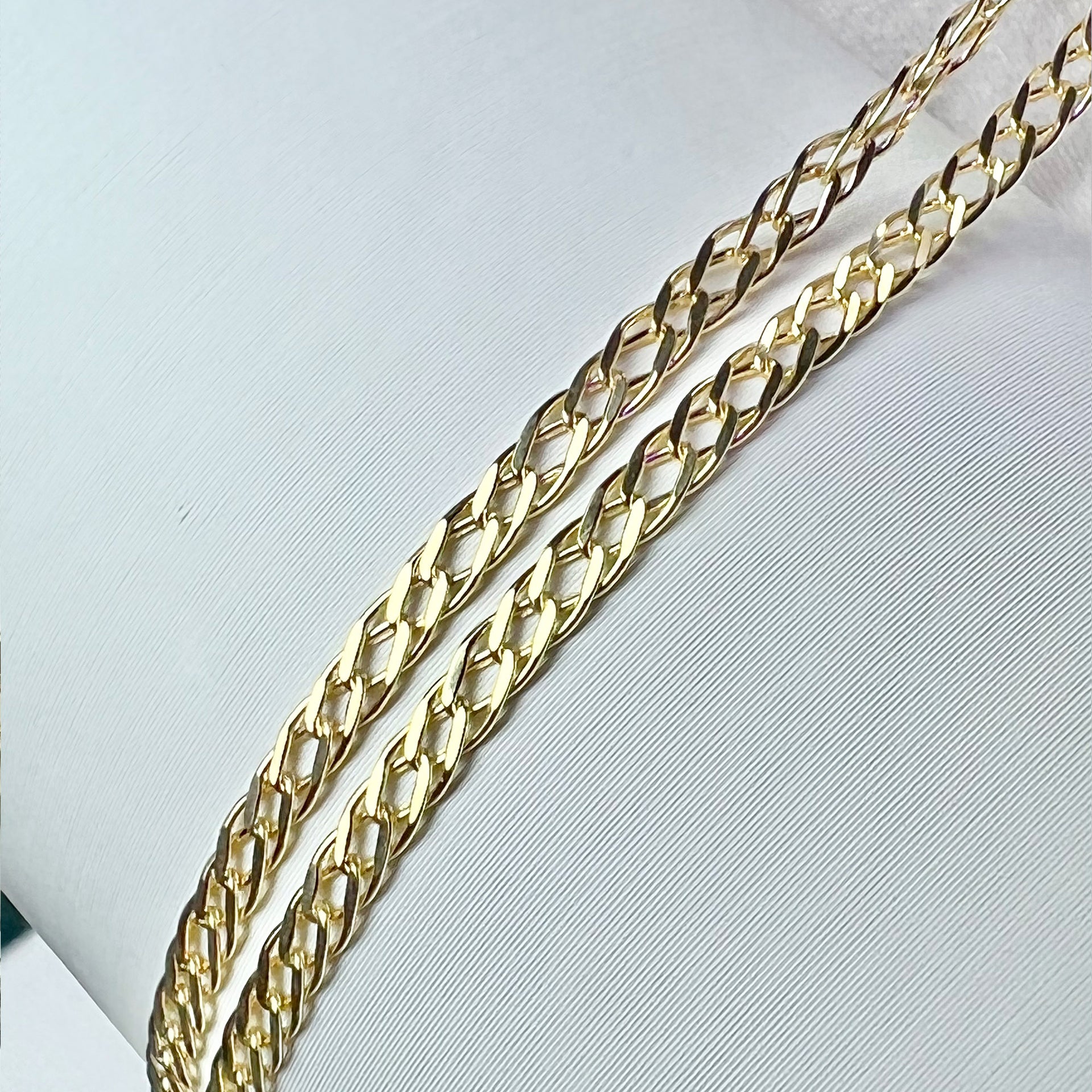 9ct Gold Double Curb Chain 2.6mm