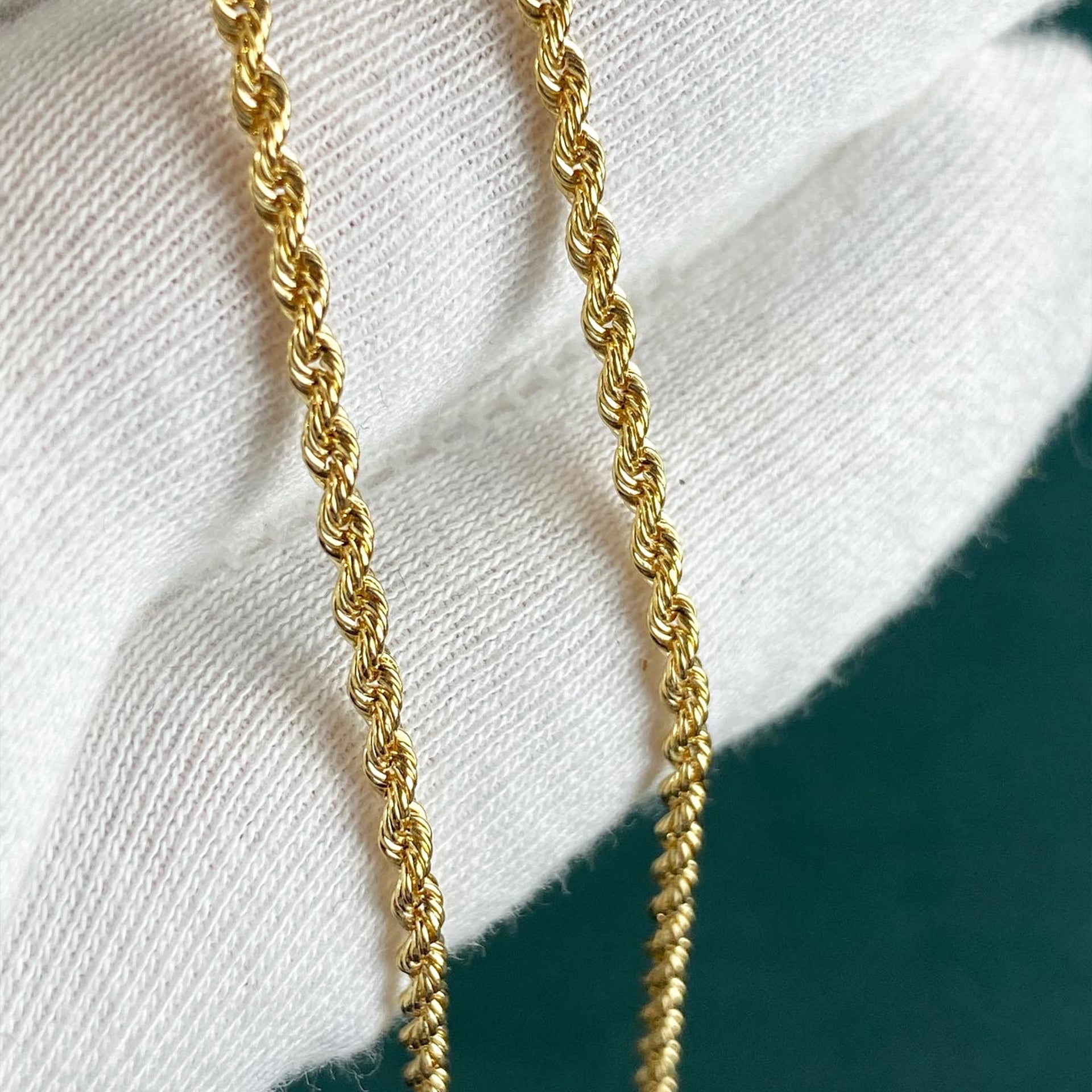 9ct Gold Rope Chain 2mm